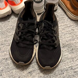 adidas ULTRABOOST Black and White Men's Athletic Shoes